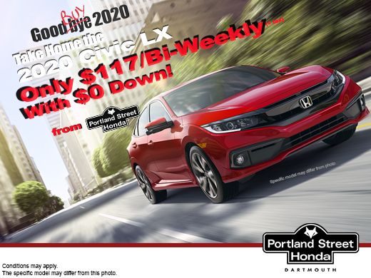 Honda Civic 2020 for $117 Bi-Weekly