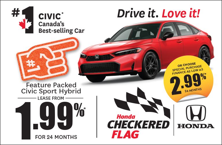 Get the 2026 Honda Civic Sport Hybrid!