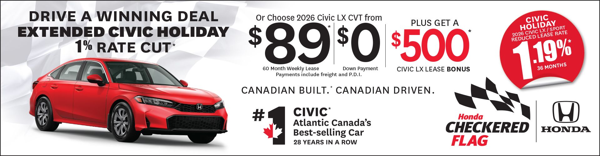 2026 Honda Civic LX Offer