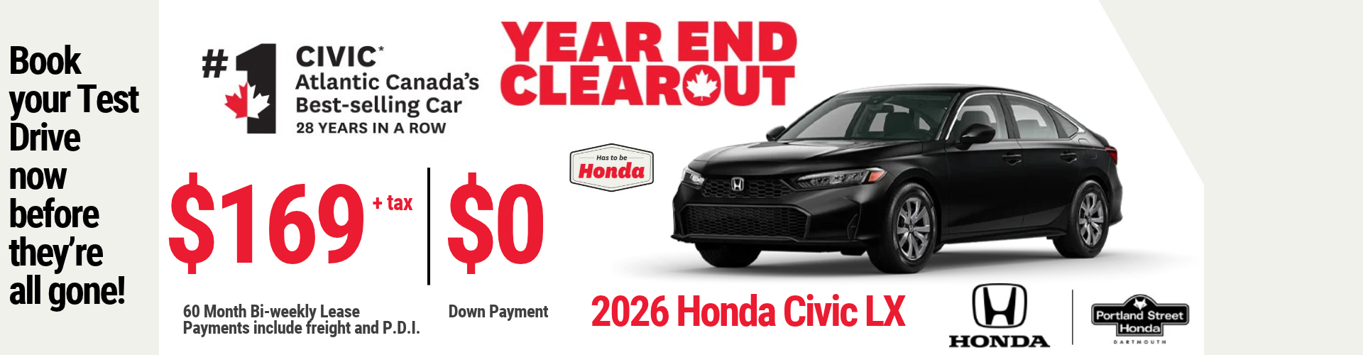 2026 Honda Civic LX Offer