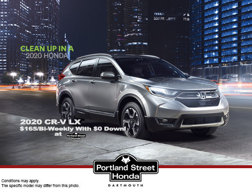 2020 Honda CR-V only $165 bi-weekly + tax with $0 down!