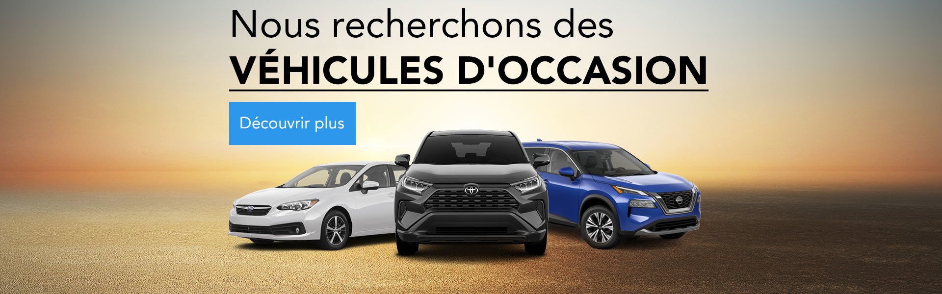 Vehicules d'occasion