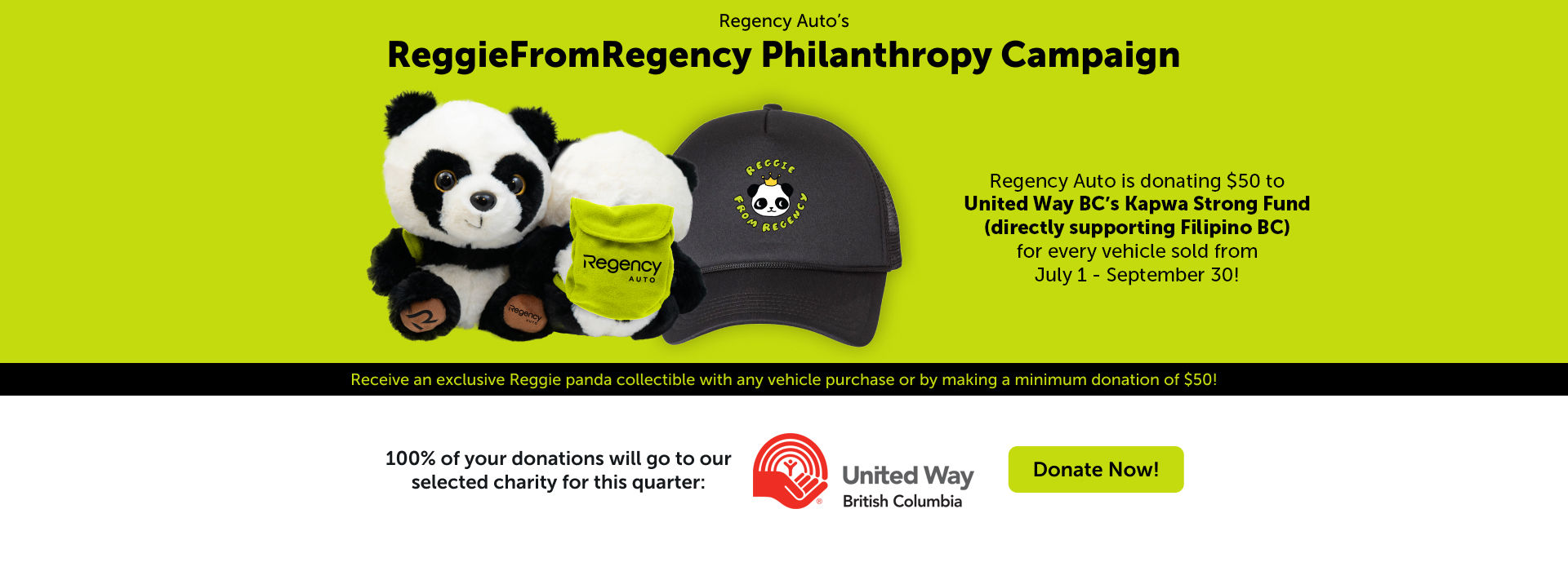Reggie Philanthropy Banner