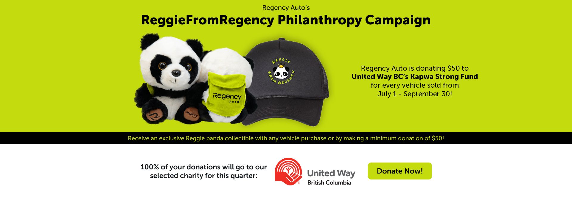 Reggie Philanthropy Banner