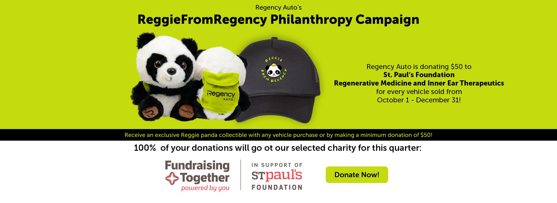 Reggie Philanthropy Banner