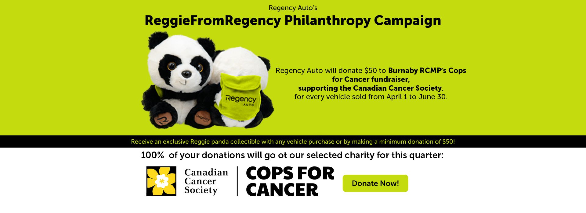 Reggie Philanthropy Banner