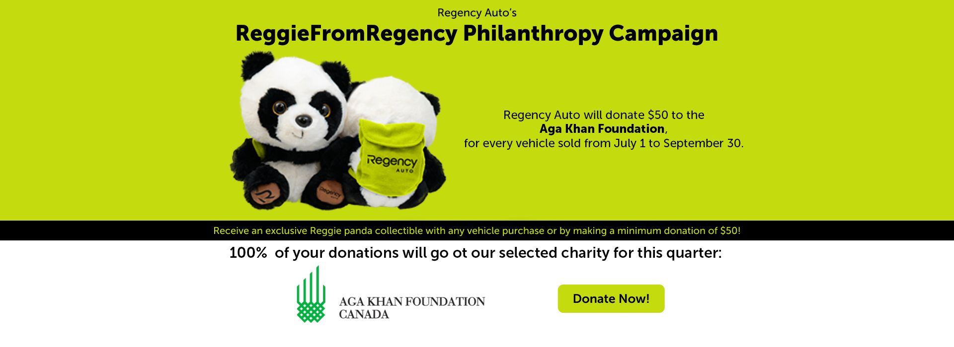 Reggie Philanthropy Banner