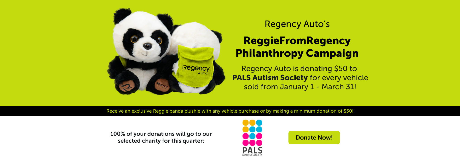 Reggie Philanthropy Banner