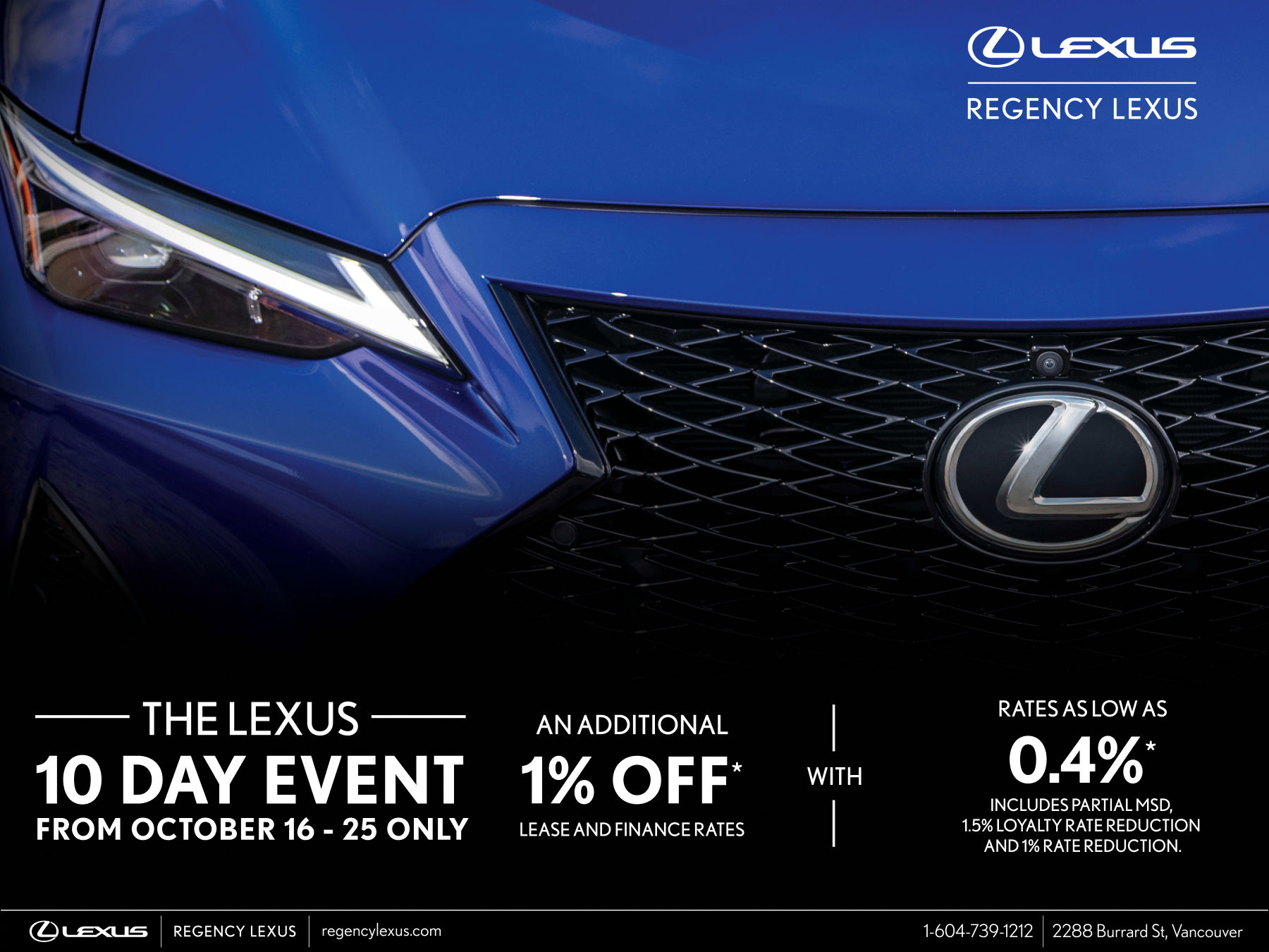 THE LEXUS 10 DAY EVENT