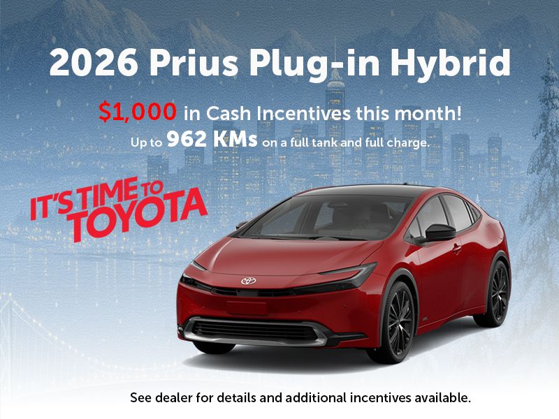 2026 Prius Plug-In Hybrid Special Offer
