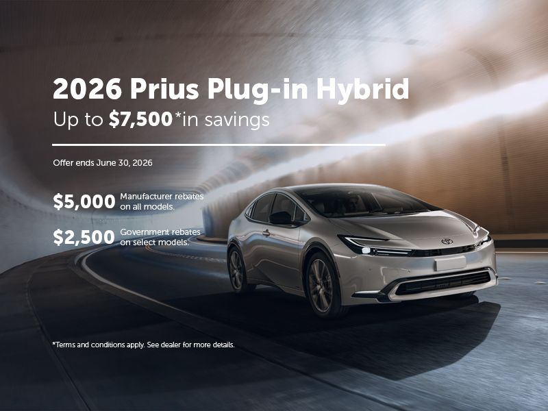 2026 Prius Plug-In Hybrid Special Offer