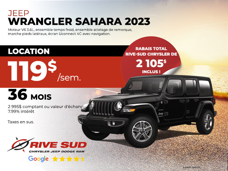 Jeep Wrangler Sahara 2023