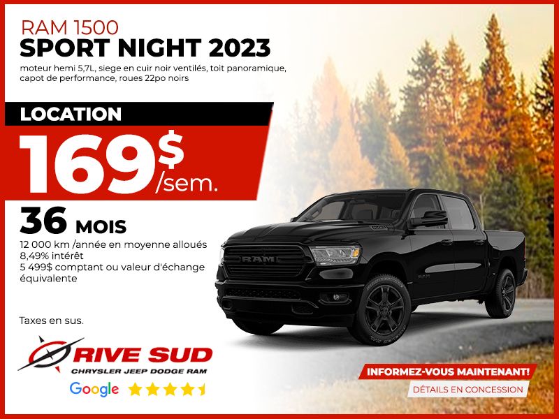 Ram 1500 Sport night 2023