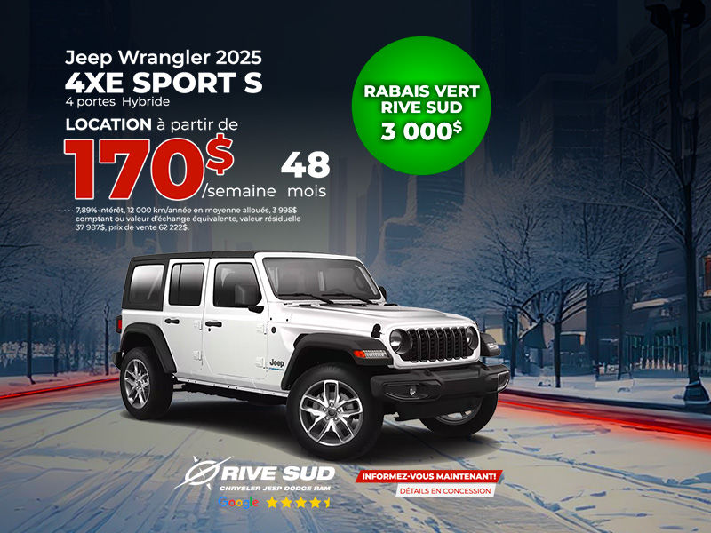 Jeep Wrangler 4Xe Sport S 2025