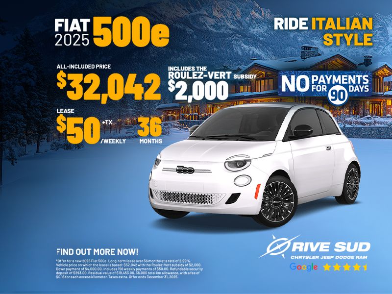 Fiat 500e 2025