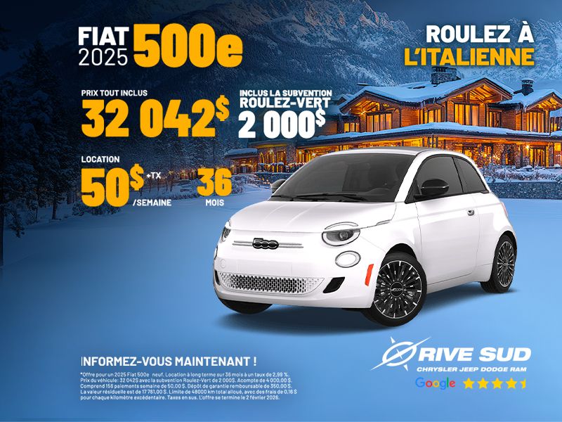 Fiat 500e 2025