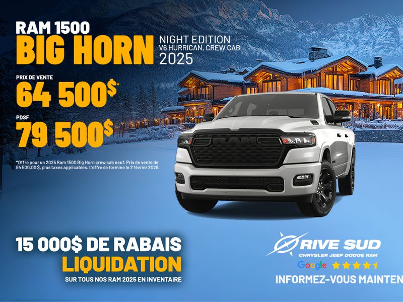 RAM 1500 Big Horn 2025