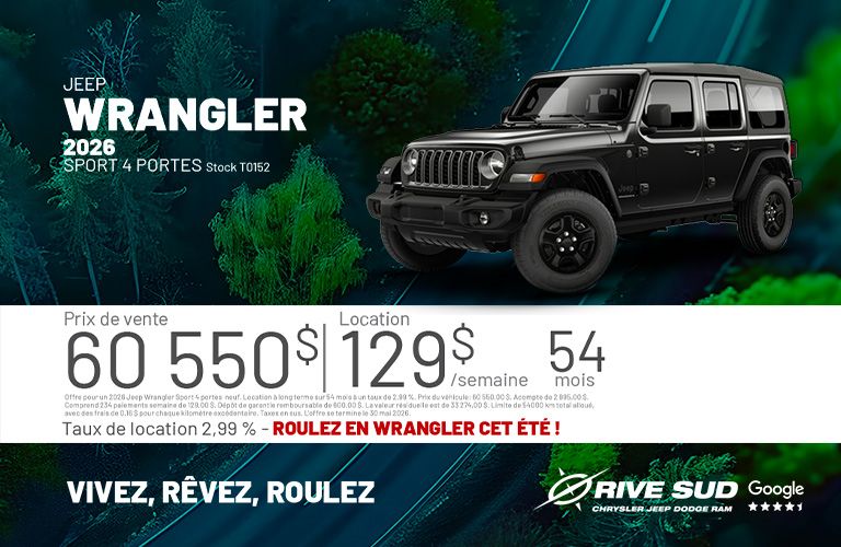 Jeep Wrangler Sport 2026