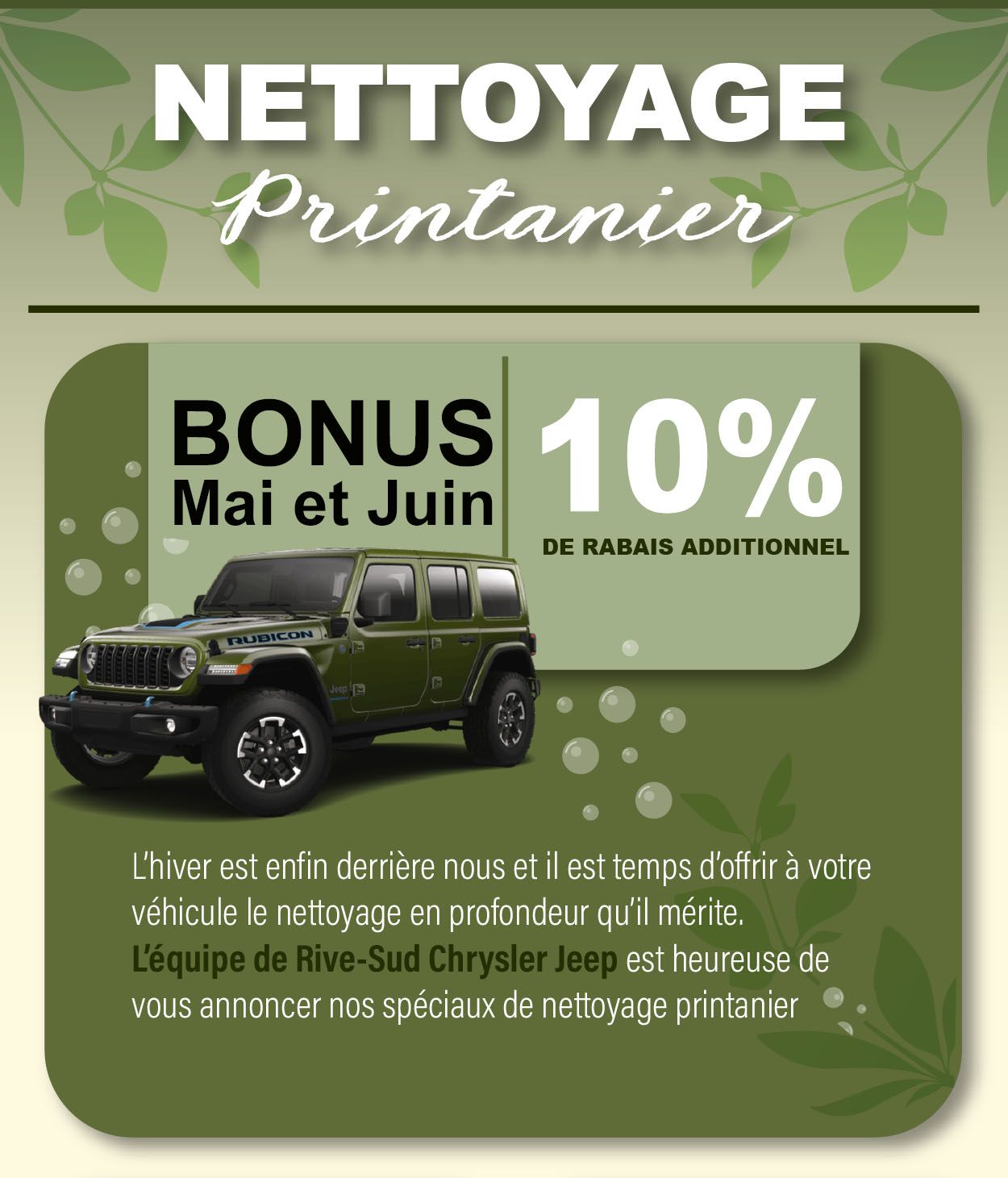 Forfait printanier