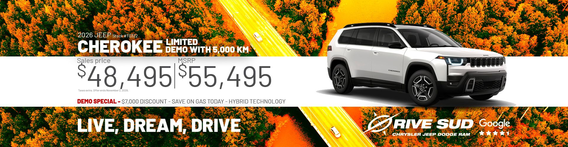 Jeep Cherokee Laredo Hybrid 2026