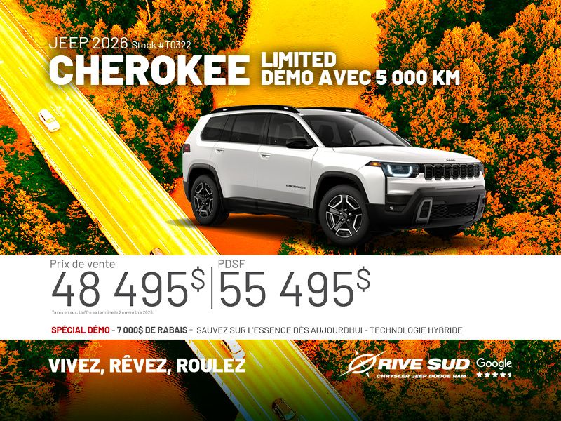 Jeep Cherokee Laredo Hybride 2026
