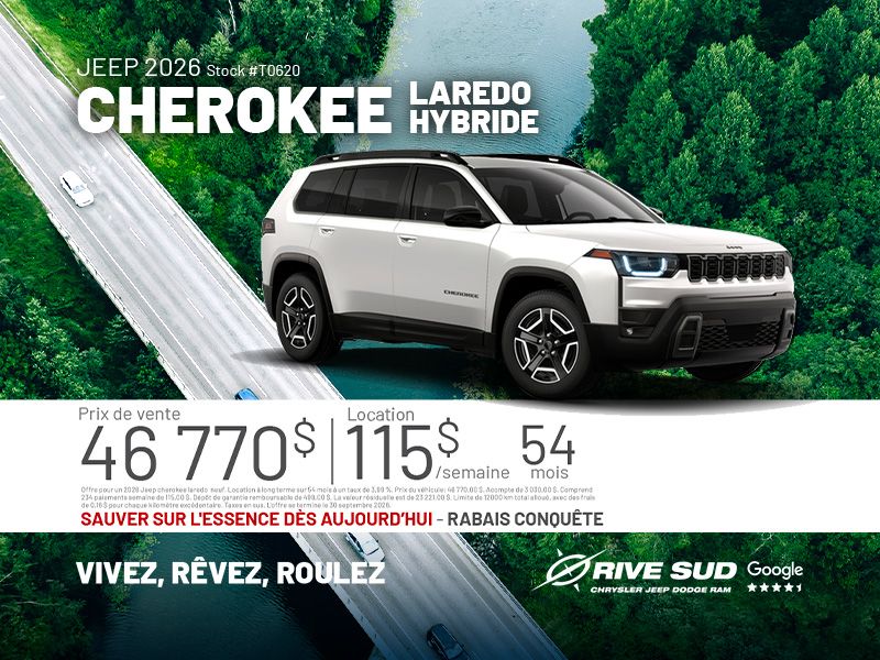 Jeep Cherokee Laredo Hybride 2026