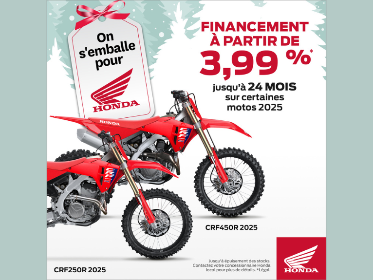 Financing from 3.99% / 2025 Honda Motorcycle