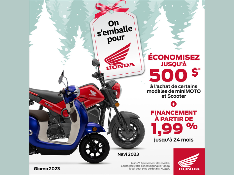 Save up to 500$ / MiniMoto & Scooter Honda