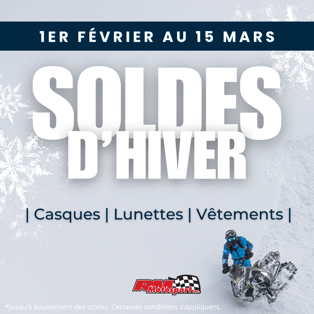 Soldes d'hiver | Casques, vêtements et plus à prix réduit!