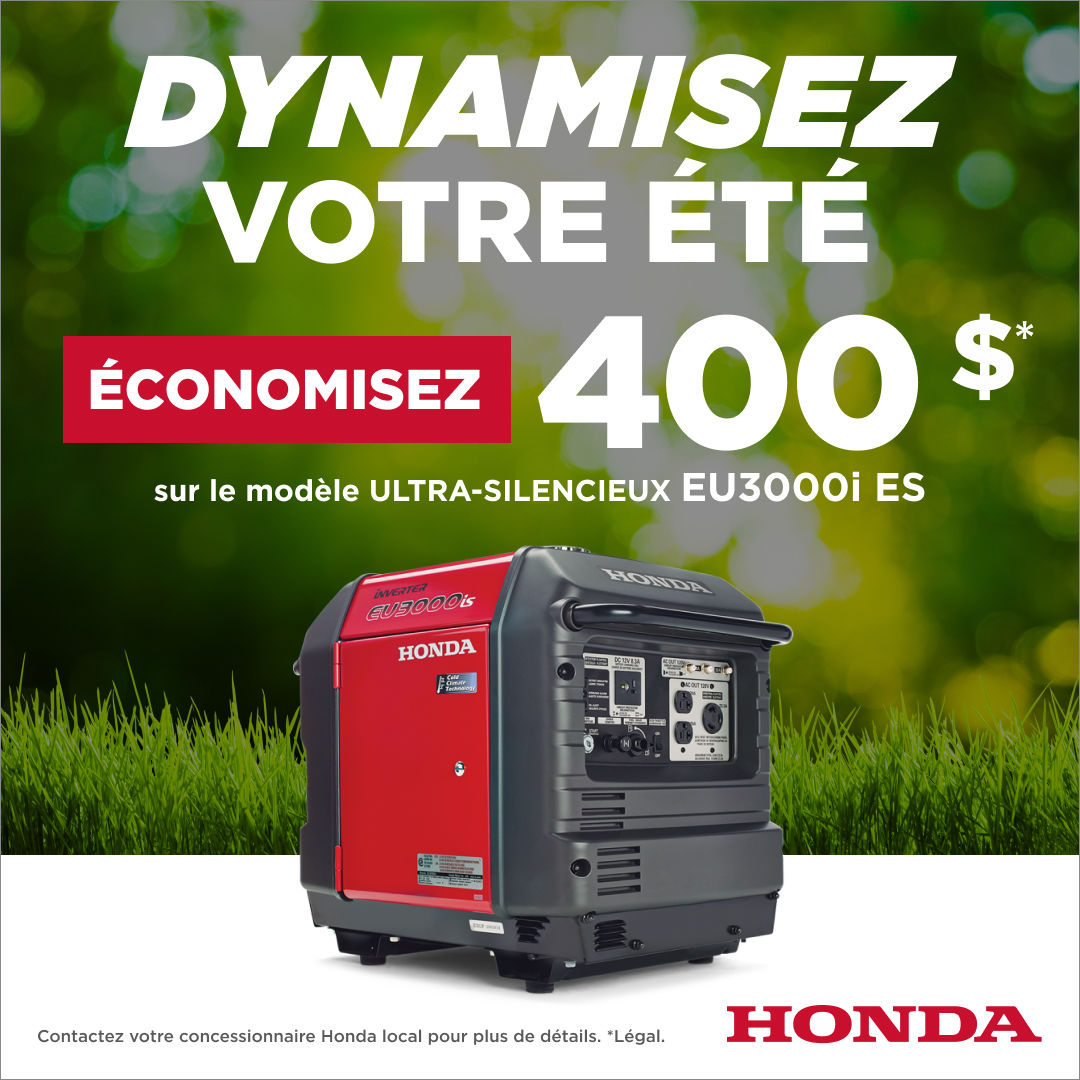 Génératrices EU3000 | 400$ de rabais!