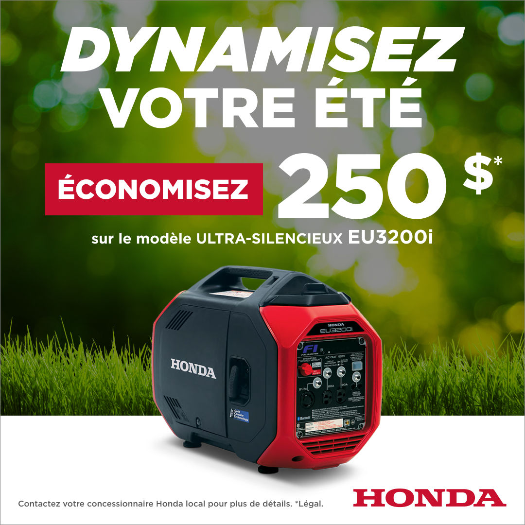 Génératrice EU3200i | 250$ de rabais!
