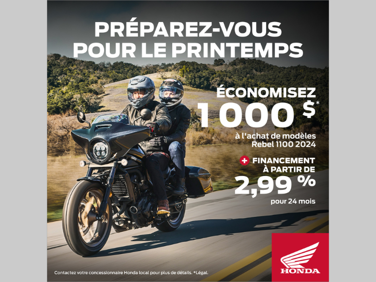 Honda Rebel 1100 2024 | Rabais et financement!