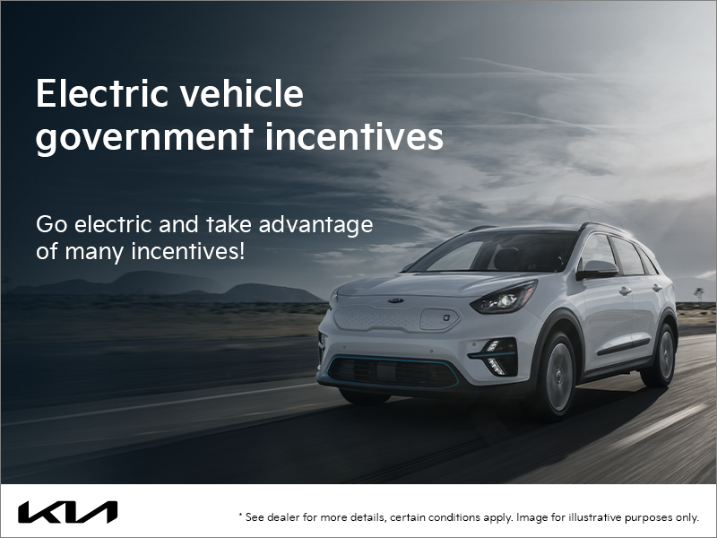 Electric vehicle government incentives Kia of Owen Sound in Owen Sound