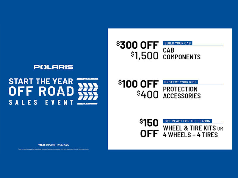 Start The Year Off Road Sales Event