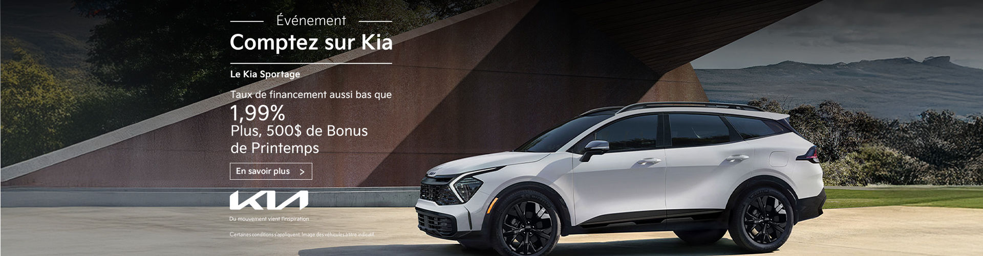 Événement KIA - Sportage (SI-NAT)