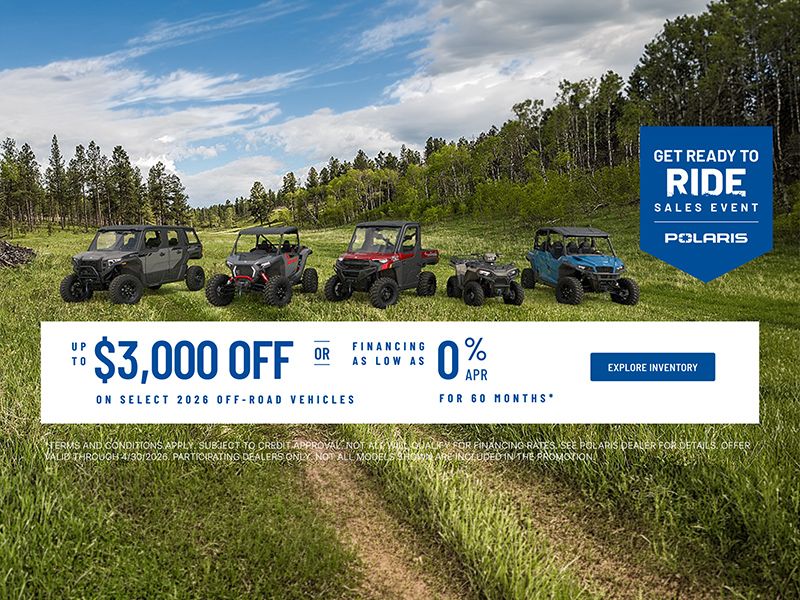 Get Ready to Ride Sales Event