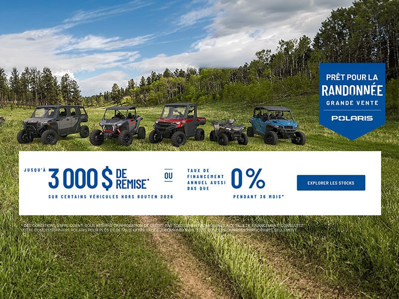 Événement de vente Prêt pour la Randonnée