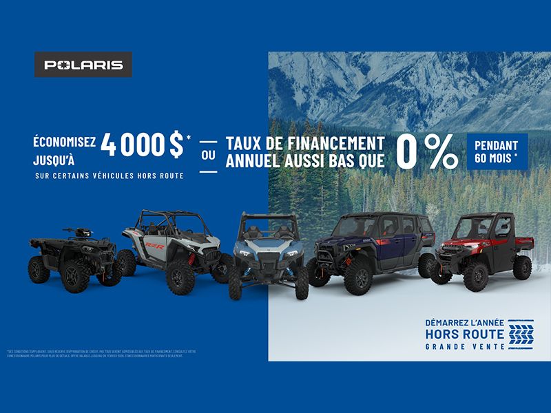 Événement commencez l'année hors route