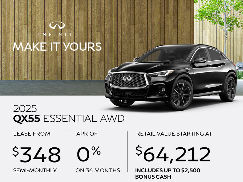New INFINITI QX55 Promotions in Montreal