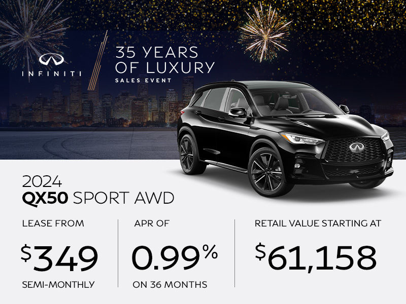 New INFINITI QX50 deals in Montreal