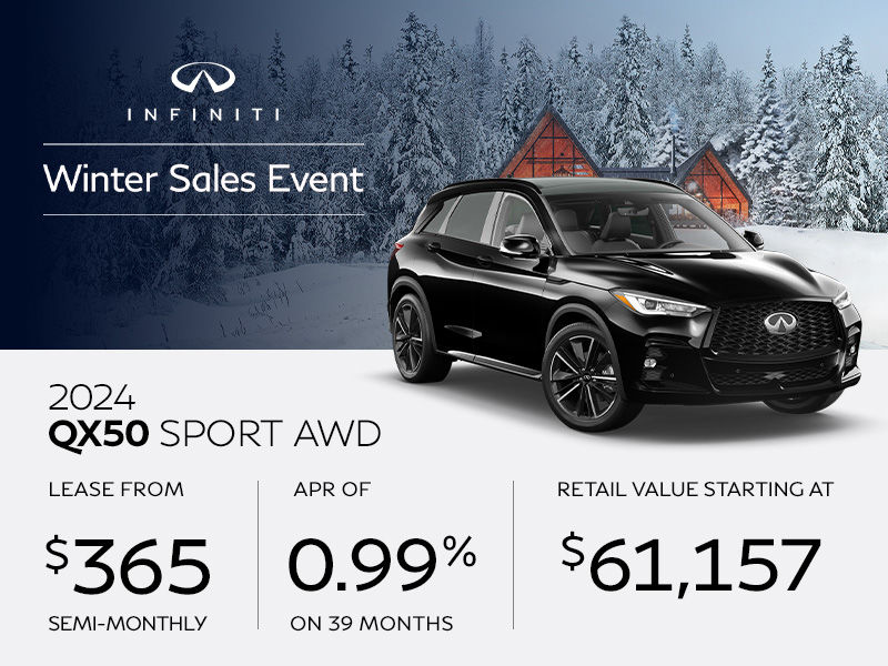 New INFINITI QX50 deals in Montreal