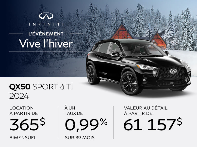 INFINITI QX50 neuf en promotion  Montral