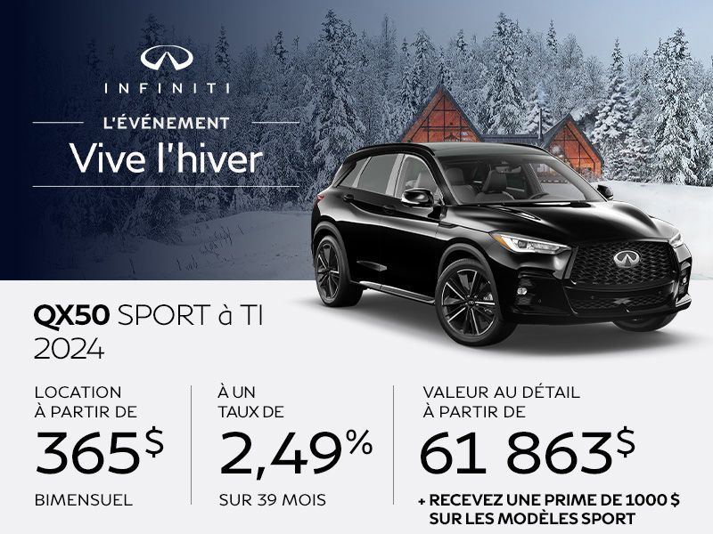 INFINITI QX50 neuf en promotion  Montral