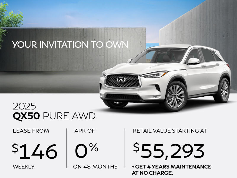 New INFINITI QX50 deals in Montreal
