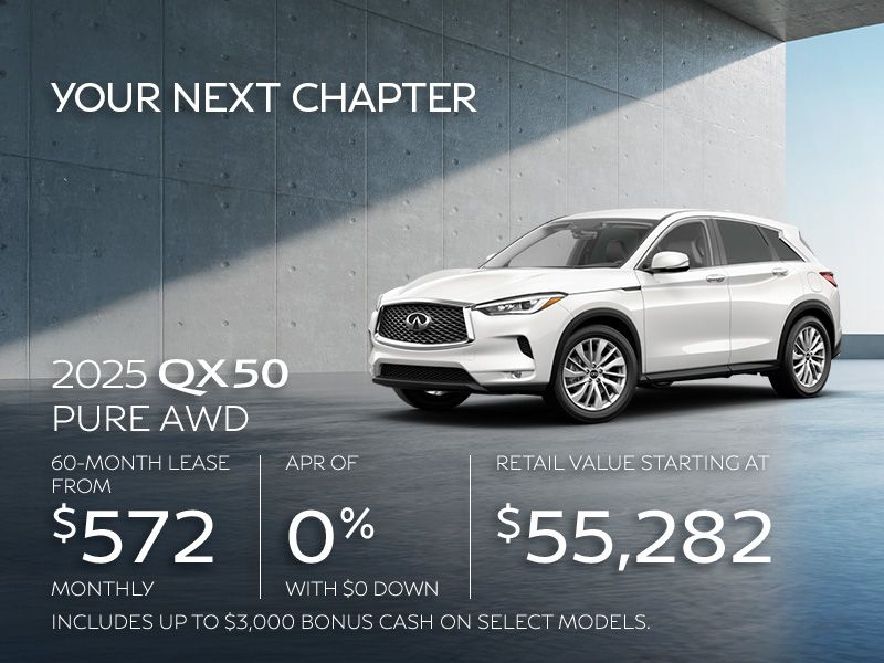 New INFINITI QX50 deals in Montreal