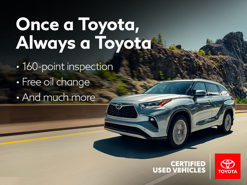 Toyota Certified Pre-Owned Vehicles