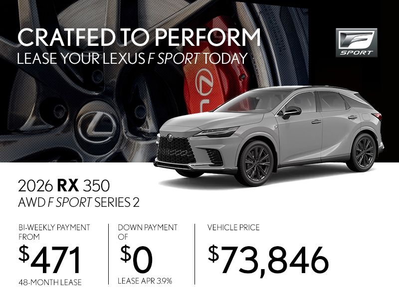 New Lexus RX Promotion in Montreal