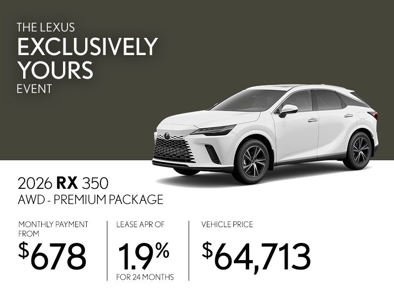 New Lexus RX 350 Promotions in Montreal