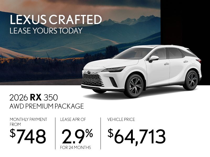 New Lexus RX 350 Promotions in Montreal