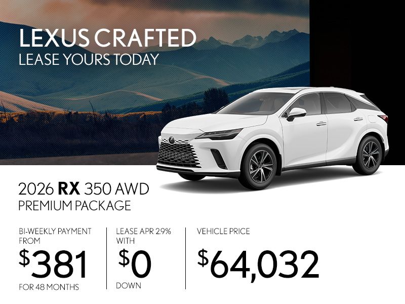 New Lexus RX 350 Promotions in Montreal
